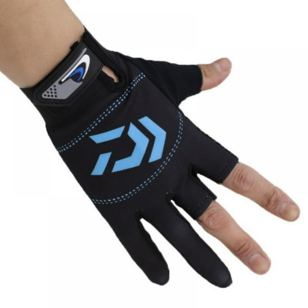 1Pair Breathable 3 Cut Finger Anti-slip Fishing Sun Protection Sports Gloves New 1Pair Breathable 3 Cut Finger Anti-slip Fishing Sun Protection Sports Gloves New